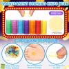Crtiin 100 Pcs Jumbo Blank Bingo Cards and 1000 Pcs 3/4 Inch Bingo Counting Chip Multi-Color Cards Bulk in 10 Colors for Games, Parties, Contests, Wedding view 2