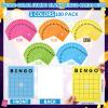 Crtiin 100 Pcs Jumbo Blank Bingo Cards and 1000 Pcs 3/4 Inch Bingo Counting Chip Multi-Color Cards Bulk in 10 Colors for Games, Parties, Contests, Wedding view 3
