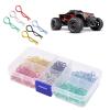 Colorful Curved R Shape Pins, Metal Car Shell Buckle for 1:10 1:12 RC Model Car, Compatible with TRAXXAS, HPI, Associated, Durable Iron Material, Easy to Install view 4
