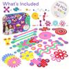 Clixo Sparkle Pack  34-Piece Magnetic Building Set with Holographic Patterns | Create Necklaces, Bracelets & Headpieces | Flexible STEAM Toy for Kids Ages 6+ view 2