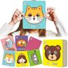 Alphabet Mask Cards, 26PCS Alphabet Flash Cards with Animal Masks, 8.7in Giant ABC Animal Flash Cards, Colorful Flashcards for Alphabet Learning & Interactive Educational Games view 1