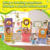 Alphabet Mask Cards, 26PCS Alphabet Flash Cards with Animal Masks, 8.7in Giant ABC Animal Flash Cards, Colorful Flashcards for Alphabet Learning & Interactive Educational Games view 2