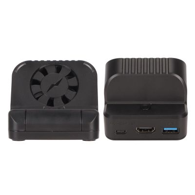 Tomantery Station of Quai de la Console de Gaming, Plug and Play Mini ABS Safety Protection Spring Buffer Cooling Function Adapter TV TV Load for The Game Console