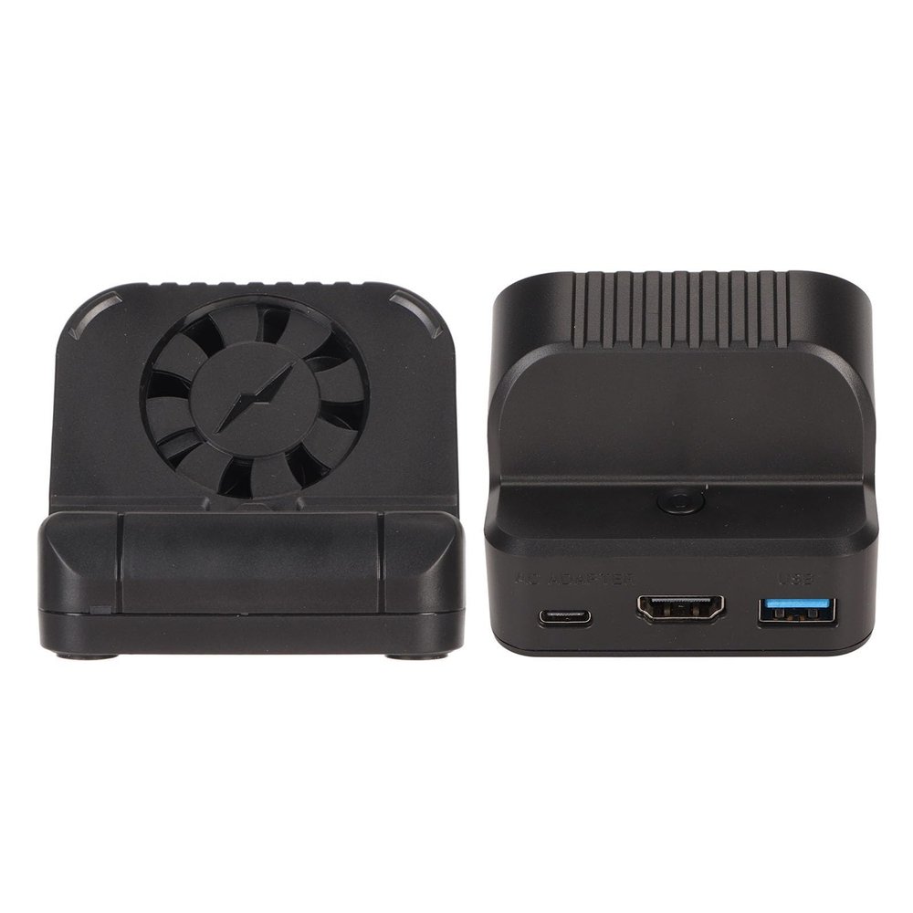 Tomantery Station of Quai de la Console de Gaming, Plug and Play Mini ABS Safety Protection Spring Buffer Cooling Function Adapter TV TV Load for The Game Console
