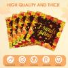 100Pcs Thanksgiving Napkins Fall Disposable Paper Napkins,Fall FriendsGiving Theme with Autumn Leaves & Pumpkins Print, Party Tableware for Thanksgiving Dinner Gathering Kitchen Decor 6.5 Inch view 2