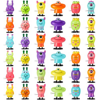 Deekin 36 Pcs Wind Ups Toys for Kids Flipping Walking Jumping Clockwork Monster Toy Bulk for Valentine's Day Treat Bag Stuffers Goody Bag Filler Student School Classroom Prizes Favors