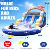24ft Commercial Water Slide for Adults Kids(Double Slides&Giant Pool), 100% PVC Inflatable Adult Water Slides with Blower, Giant Inflatable Water Park for Big Kids Backyard Outdoor, 24x11x12ft view 2