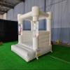 10x10FT White Inflatable Bounce House with Clear Ball Columns 100% PVC Commercial Grade Bounce House for Birthday, Wedding & Events, Durable White Castle - Style Jumper view 3