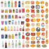 100 Pcs Miniature Food Drink Bottles Soda Pop Cola Cans Pretend Play Kitchen Game Party Accessories Toys Cake Ice Cream for 1/12 Doll House Mixed Mini Resin Figures Favor Toy Dollhouse Decorations view 1