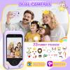 Kids Smart Phone Toys for Girls - Toddler Christmas Birthday Gift for Age 3-10, Learning Toys with 2.8" Touchscreen, Dual Cameras, Music,Video Player, Game, 8G SD Card view 3