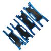 Aluminum Alloy Suspension Arms Upgrade Set for 1/8 Sledge 4WD #95076-4, 4Pcs Front & Rear Swing Arms with Carbon Fiber Dust-Proof Plates, Replacement #9533, #9534, #9530, #9531, #9633 (Blue) view 4