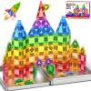 60PCS Mini Magnetic Tiles for Kids Ages 3-5 4-8 with Iron Box Travel Magnet Building Kids Toys for 3 4 5 6 7 8 Year Old Boys Girls Toddler Creativity Construction Sensory Valentines Birthday Gifts view 1