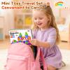 60PCS Mini Magnetic Tiles for Kids Ages 3-5 4-8 with Iron Box Travel Magnet Building Kids Toys for 3 4 5 6 7 8 Year Old Boys Girls Toddler Creativity Construction Sensory Valentines Birthday Gifts view 2