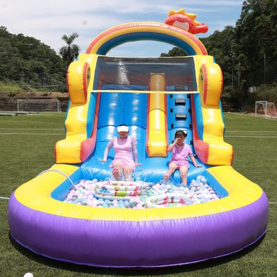 21FT(L) Commercial Water Slide for Adults Kids, 100% PVC Inflatable Adult Water Slide with 950W Blower, 0.45mm Heavy Duty Vinyl Blow Up Water Slides Backyard Outdoor, 21x9x12ft