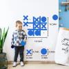 DUOLIYBC Magnetic Tic Tac Toe Wall-Mount Game,Game Room Decor,Hallway Decor,Playroom Decor,Modern Wall Decals for Kids Room,Classroom&Offices,Best Gift for Family, Friends (Blue) view 3