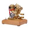 4.3CC Four-Stroke Gasoline Engine Model - Ready-to-Run Mini Internal Combustion Engine with Retro Design for Motorcycle & Collector Display view 1