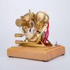 4.3CC Four-Stroke Gasoline Engine Model - Ready-to-Run Mini Internal Combustion Engine with Retro Design for Motorcycle & Collector Display view 3