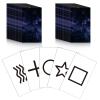 Ctosree 50 Pcs ESP Testing Cards Unmarked ESP Deck Trick 5-Symbol Intuition Recognition Psychic Recognition Test Cards, Total 2 Pack, 25 Pcs Each (Classic) view 1