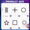 Ctosree 50 Pcs ESP Testing Cards Unmarked ESP Deck Trick 5-Symbol Intuition Recognition Psychic Recognition Test Cards, Total 2 Pack, 25 Pcs Each (Classic) view 3