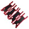 Aluminum Alloy Suspension Arms Upgrade Set for 1/8 Sledge 4WD #95076-4, 4Pcs Front & Rear Swing Arms with Carbon Fiber Dust-Proof Plates, Replacement #9533, #9534, #9530, #9531, #9633 (Red) view 4