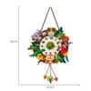 Handmade Cartoon Wall Clock Material Package, 12.6" Woven Hanging Clock For Kids, Wall Classroom School Decoration (B) view 3