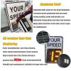 HEQIM Solar LED Digital Radar Slow Limit Sign, Aluminum Vehicle Speed Radar Display, Street/Road Warning Sign(60 * 90cm) view 4