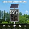 HEQIM Large Aluminum Reflective Speed LED Display, Upgraded Solar Radar Speed Limit Sign, Suitable for Street/Road Metal Warning Signs(60 * 90cm) view 2