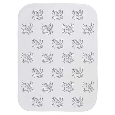 Azeeda 'Winged Unicorn' Baby Burp/Wash Cloth (BC00035712)