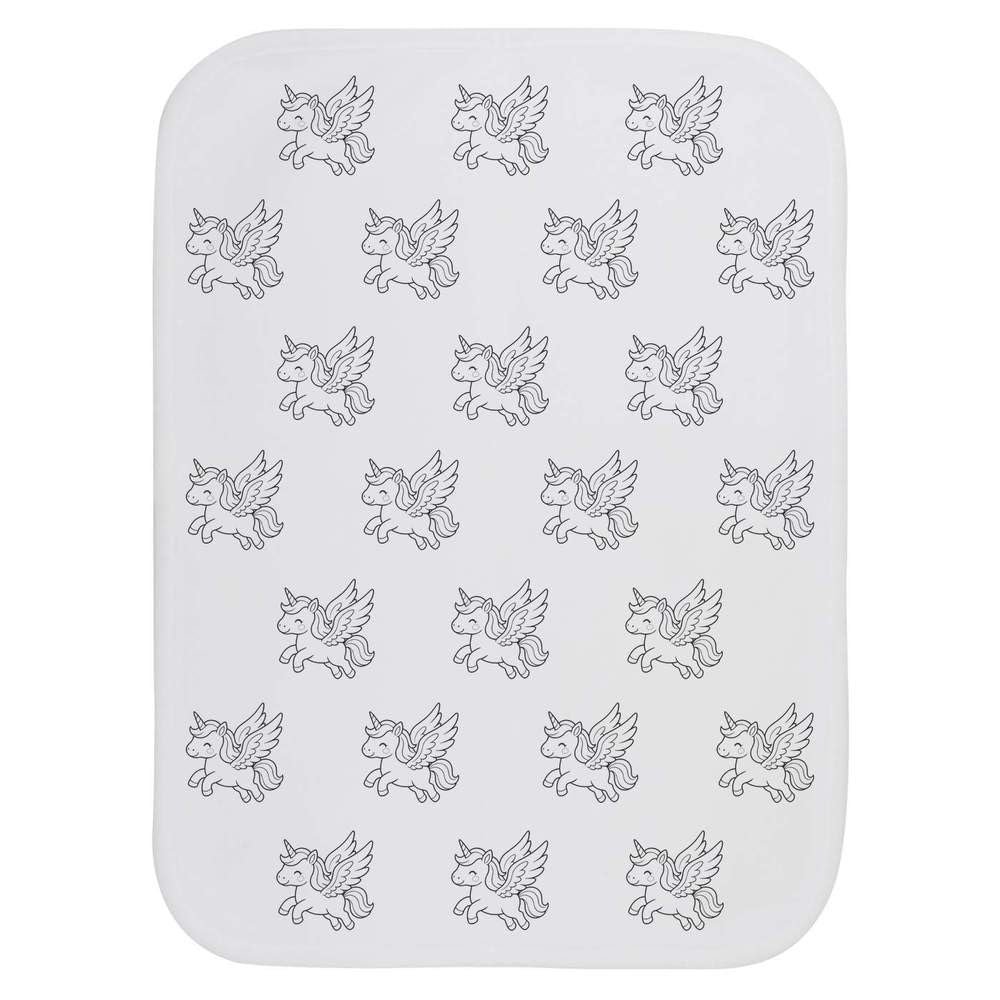 Azeeda 'Winged Unicorn' Baby Burp/Wash Cloth (BC00035712)