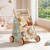 ROBUD Wooden Baby Push Walker, Forest Theme Learning Walking Toys, Adjustable Height Baby Walker with Decelerator, Montessori Toys for Baby Age 10 Months+, WRP37 view 1