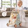 ROBUD Wooden Baby Push Walker, Forest Theme Learning Walking Toys, Adjustable Height Baby Walker with Decelerator, Montessori Toys for Baby Age 10 Months+, WRP37 view 2