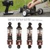4PCS 16mm Aluminium Alloy Plastic for 1/18 High Speed RC Car, Coated, Durable and Adjustable Damper Suspension for Stable Driving view 4