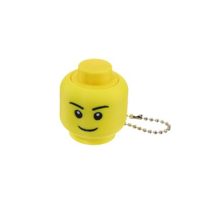 Smiley Head Click Fidget Keychain Cute Mini Stress Relief Toy Funny Gift, Bag Charm & Office Desk Decompression Accessory