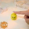 Smiley Head Click Fidget Keychain  Cute Mini Stress Relief Toy  Funny Gift, Bag Charm & Office Desk Decompression Accessory view 2