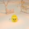 Smiley Head Click Fidget Keychain  Cute Mini Stress Relief Toy  Funny Gift, Bag Charm & Office Desk Decompression Accessory view 3