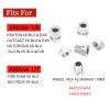 4 Set Extended Aluminum Wheel Hex Nut Set W/Pins for Arrma 6S 1/8 Outcast/Talion/Kraton/Notorious/1/7 Fireteam/Big Rock,17mm Extend Wheel Hex&Nut,Widen Wheeling Hex Hub Adapter Upgrade AR310484-Silver view 2