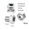 4 Set Extended Aluminum Wheel Hex Nut Set W/Pins for Arrma 6S 1/8 Outcast/Talion/Kraton/Notorious/1/7 Fireteam/Big Rock,17mm Extend Wheel Hex&Nut,Widen Wheeling Hex Hub Adapter Upgrade AR310484-Silver view 4