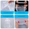 100 Pack Potty Chair Liners with Elastic, Baby Poo + Pee Potty Liners Portable Drawstring Cleaning Disposable Bag for Kids Toddlers Outdoors Travel Toilet Seat Cover view 4