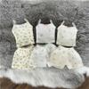 1/4 BJD Doll Clothes Accessories Sleeveless Pajamas Shirt Shorts for 45cm Dolls Clothing BJD Doll(Beige) view 4