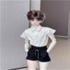 1/4 BJD Doll Clothes Accessories Short Sleeve Shirt Shorts Necktie for 45cm Dolls Clothing BJD Doll(Blue) view 2