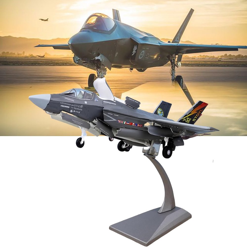 F-35B Lightning II Fighter Jet Model - 1:72 Scale Alloy Aircraft, Perfect for Collectors, Home Decor & Gift Giving