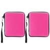 Yoidesu 2Pcs EVA Hard Package Case Water Proof, Impact, Durable Double Zipper, Large Space Storage Bag, Hand Rope, Elastic Rubber Frame (Pink) view 1