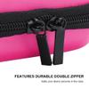 Yoidesu 2Pcs EVA Hard Package Case Water Proof, Impact, Durable Double Zipper, Large Space Storage Bag, Hand Rope, Elastic Rubber Frame (Pink) view 3