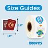 1000pcs Travel Stickers in 1 Roll for Travel Scrapbook Supplies, Passport Stickers Perfect for Party Decoration and Stickers for Luggage - 1.4x1.4 Inch view 2