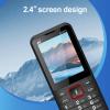 WJWWM Dual Sim Unlocked 4G Basic Mobile Phone with Large Buttons, Suitable for Children and Elderly People As A Backup Work Phone, Orange. view 3