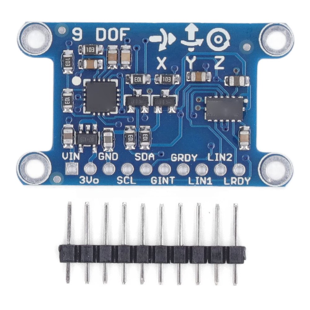 Gyroscope Module 9 Axes Digital Gyroscope Sensor Fast Measurement Low Power Loss for Robotics Drones ABS 3 5V