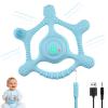 Sensory Chew Necklaces Vibrating teether for Kids - Chewelry Chew Toys for Autism, ADHD & Sensory Needs, BPA-Free Teething Relief & Anxiety Fidget (Blue) view 1