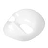 Abaodam White Skull Face Mask for Halloween Cosplay for Women Men Blank Plastic Mask with Realistic Design for Themed Parties and Costume Events view 1