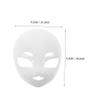 Abaodam White Skull Face Mask for Halloween Cosplay for Women Men Blank Plastic Mask with Realistic Design for Themed Parties and Costume Events view 2