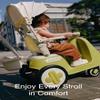 MUMUBOO 3-in-1 Push Ride-On Car Stroller with Automatic Rocking | Innovative Baby & Toddler Solution - No Batteries, No Charging, Just Push & Rock (Olive) view 4